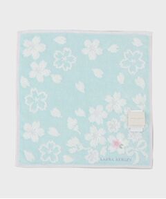 LAURA ASHLEY / ローラ アシュレイ ハンカチ | 桜＆リボン タオルハンカチ