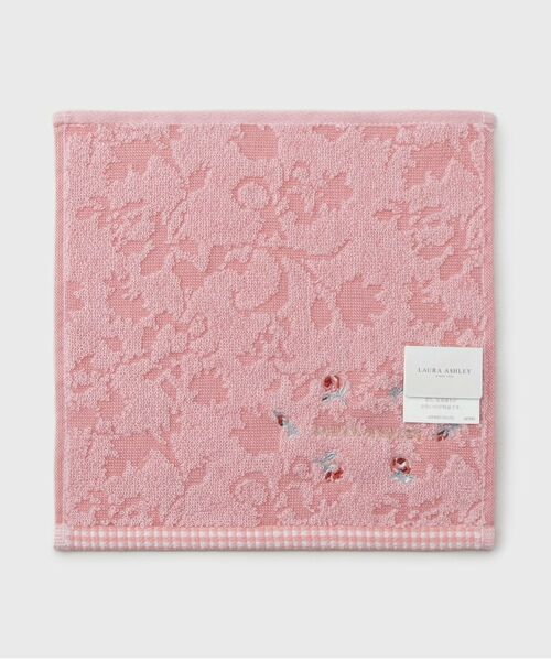 LAURA ASHLEY / ローラ アシュレイ ハンカチ | ローザリンド柄 刺繍タオルハンカチ | 詳細1