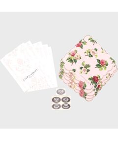 LAURA ASHLEY / ローラ アシュレイ ハンカチ | 【WEB限定】カミール柄 プリントハンカチ5枚セット （ローラアシュレイ ギフト袋＆シール）付き