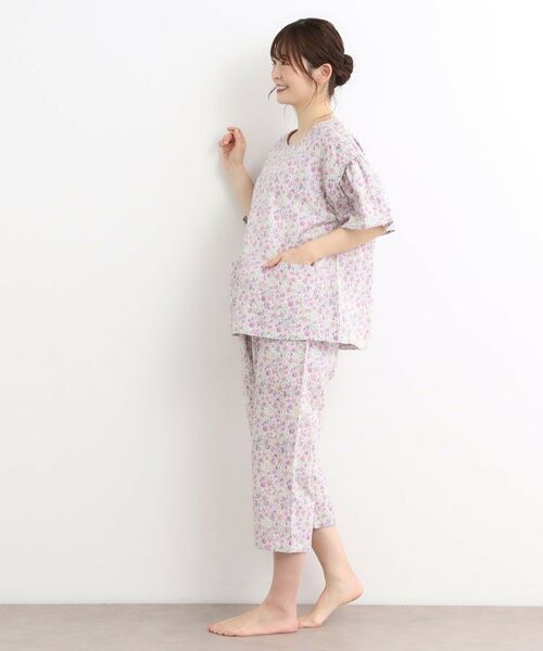 LAURA ASHLEY / ローラ アシュレイ ルームウェア | シャーストン柄 ダブルガーゼ生地パジャマ | 詳細10