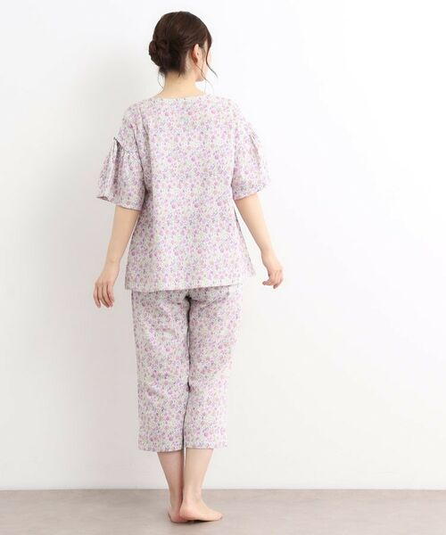 LAURA ASHLEY / ローラ アシュレイ ルームウェア | シャーストン柄 ダブルガーゼ生地パジャマ | 詳細11