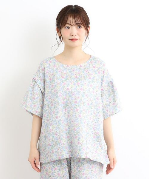 LAURA ASHLEY / ローラ アシュレイ ルームウェア | シャーストン柄 ダブルガーゼ生地パジャマ | 詳細13