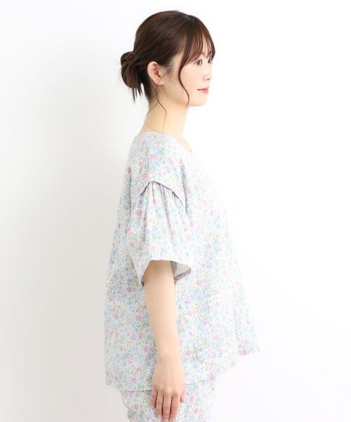 LAURA ASHLEY / ローラ アシュレイ ルームウェア | シャーストン柄 ダブルガーゼ生地パジャマ | 詳細14