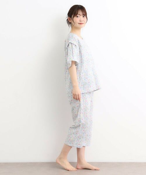 LAURA ASHLEY / ローラ アシュレイ ルームウェア | シャーストン柄 ダブルガーゼ生地パジャマ | 詳細2