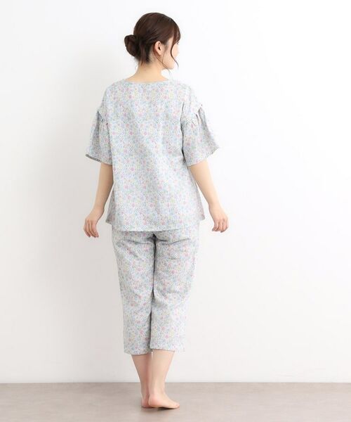 LAURA ASHLEY / ローラ アシュレイ ルームウェア | シャーストン柄 ダブルガーゼ生地パジャマ | 詳細3