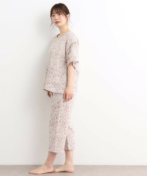 LAURA ASHLEY / ローラ アシュレイ ルームウェア | シャーストン柄 ダブルガーゼ生地パジャマ | 詳細6