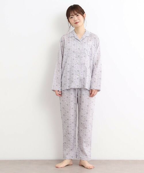 LAURA ASHLEY/ローラ アシュレイ ラヴァトンディツィ柄 アムンゼン生地ルームウェア パープル(183) 00(FREE) LAURA ASHLEY/ローラ アシュレイ ラヴァトンディツィ柄 アムンゼン生地ルームウェア パープル(183) 00(FREE)