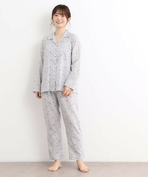 LAURA ASHLEY/ローラ アシュレイ ラヴァトンディツィ柄 アムンゼン生地ルームウェア ブルー(191) 00(FREE) LAURA ASHLEY/ローラ アシュレイ ラヴァトンディツィ柄 アムンゼン生地ルームウェア ブルー(191) 00(FREE)
