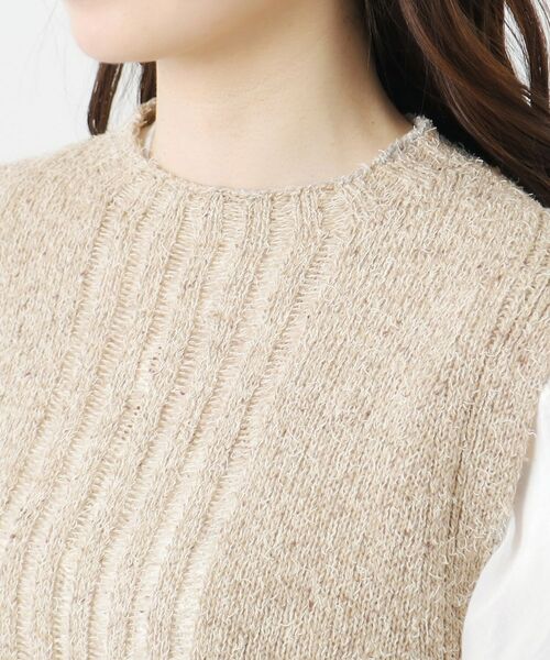 LAURA ASHLEY / ローラ アシュレイ ベスト | 【限定店舗展開/日本製/ワンマイルウエア】シルクネップベスト | 詳細16