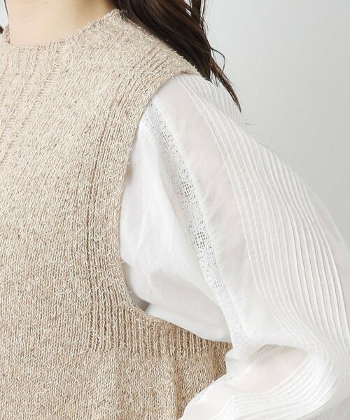 LAURA ASHLEY / ローラ アシュレイ ベスト | 【限定店舗展開/日本製/ワンマイルウエア】シルクネップベスト | 詳細17