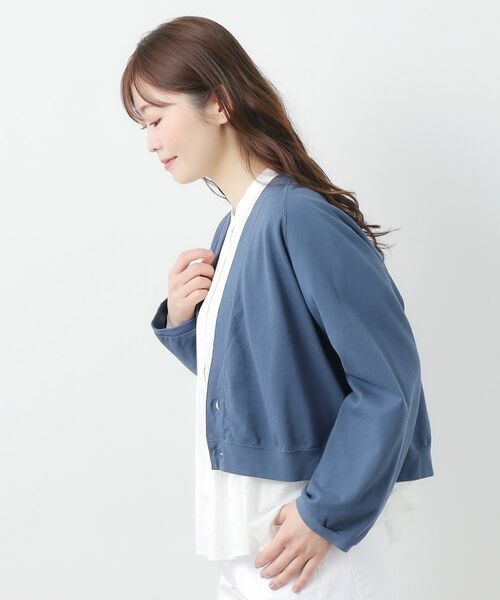 LAURA ASHLEY / ローラ アシュレイ カーディガン・ボレロ | 【コットン100%/日本製/ワンマイルウエア】鹿の子Vネックカーディガン | 詳細10