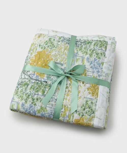 LAURA ASHLEY/ローラ アシュレイ バーンウッド柄 マルチカバー 200×200cm グリーン(122) 42(LL) LAURA ASHLEY/ローラ アシュレイ バーンウッド柄 マルチカバー 200×200cm グリーン(122) 42(LL)