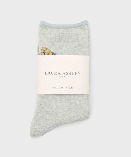 LAURA ASHLEY/ローラ アシュレイ 【日本製】ウェストウェルバンチ柄 靴下 グレー(112) 00(FREE) LAURA ASHLEY/ローラ アシュレイ 【日本製】ウェストウェルバンチ柄 靴下 グレー(112) 00(FREE)