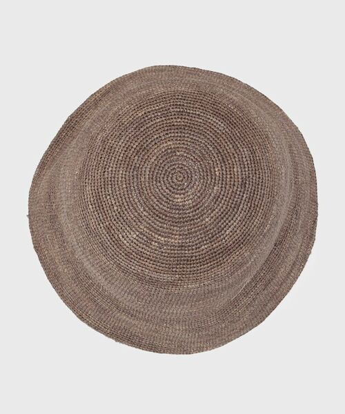 LAURA ASHLEY / ローラ アシュレイ ハット | 【日差し対策におすすめ！クラウンやや深め】細編みラフィア バケットハット | 詳細3