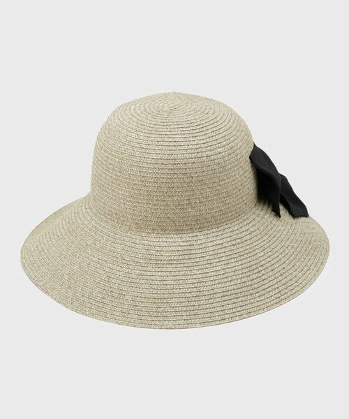 LAURA ASHLEY / ローラ アシュレイ ハット | 【お手入れ簡単／洗える】バックリボン キャプリーヌハット | 詳細1