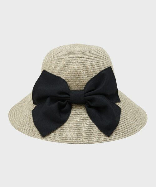 LAURA ASHLEY / ローラ アシュレイ ハット | 【お手入れ簡単／洗える】バックリボン キャプリーヌハット | 詳細2