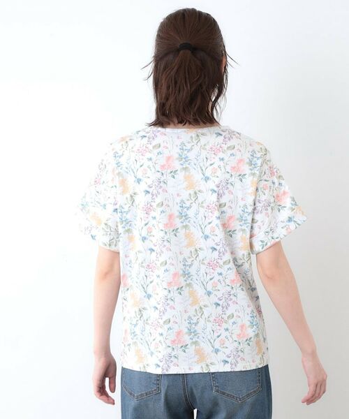 LAURA ASHLEY / ローラ アシュレイ Tシャツ | 【ギフトにおすすめ！日本製/コットン100％】エルストンガーデン柄スムースTシャツ | 詳細11