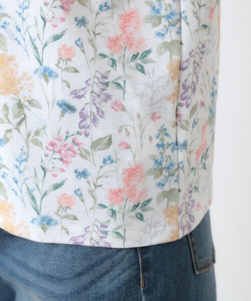 LAURA ASHLEY / ローラ アシュレイ Tシャツ | 【ギフトにおすすめ！日本製/コットン100％】エルストンガーデン柄スムースTシャツ | 詳細14