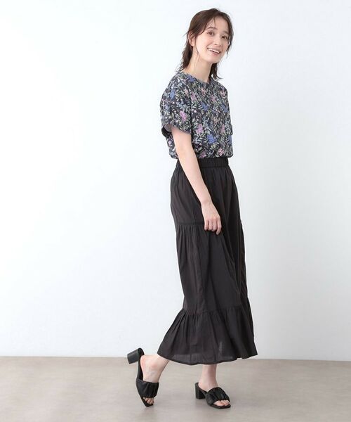 LAURA ASHLEY / ローラ アシュレイ Tシャツ | 【ギフトにおすすめ！日本製/コットン100％】エルストンガーデン柄スムースTシャツ | 詳細7