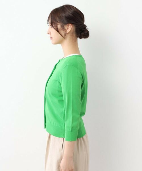 LAURA ASHLEY / ローラ アシュレイ カーディガン・ボレロ | 【接触冷感/UVカット/装飾クリアボタン】 ベーシックカーディガン | 詳細18