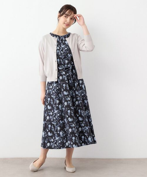 LAURA ASHLEY / ローラ アシュレイ カーディガン・ボレロ | 【接触冷感/UVカット/装飾クリアボタン】 ベーシックカーディガン | 詳細7