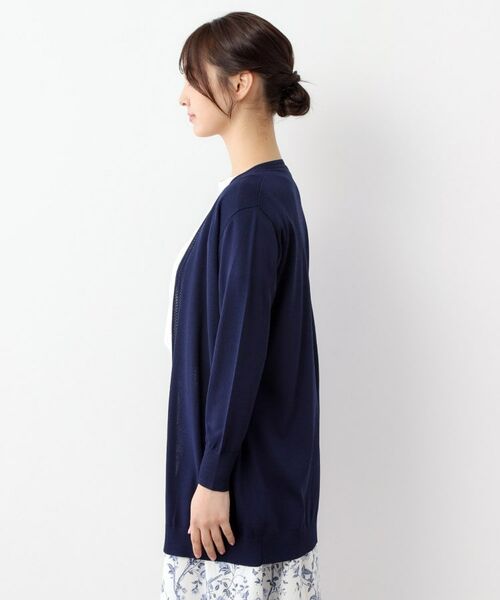 LAURA ASHLEY / ローラ アシュレイ カーディガン・ボレロ | 【UVカット/接触冷感/アイレット入り／ミドル丈】トッパーカーディガン | 詳細14