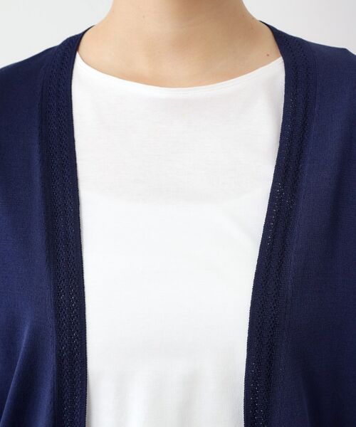 LAURA ASHLEY / ローラ アシュレイ カーディガン・ボレロ | 【UVカット/接触冷感/アイレット入り／ミドル丈】トッパーカーディガン | 詳細16