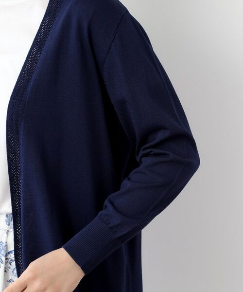 LAURA ASHLEY / ローラ アシュレイ カーディガン・ボレロ | 【UVカット/接触冷感/アイレット入り／ミドル丈】トッパーカーディガン | 詳細17