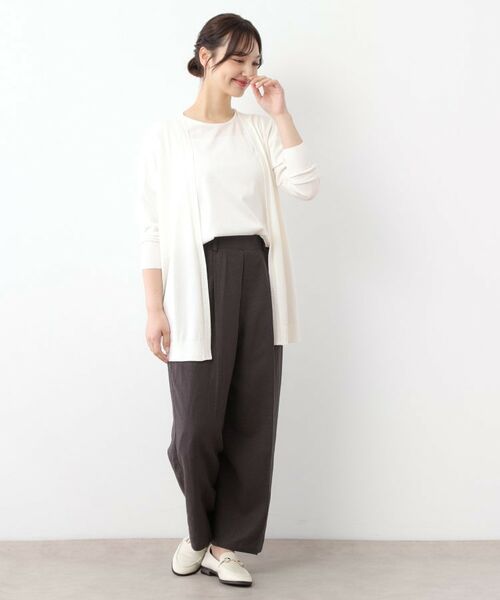 LAURA ASHLEY / ローラ アシュレイ カーディガン・ボレロ | 【UVカット/接触冷感/アイレット入り／ミドル丈】トッパーカーディガン | 詳細3