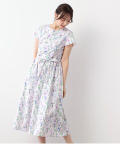 LAURA ASHLEY / ローラ アシュレイ ロング・マキシ丈ワンピース | 【WEB限定カラーあり／コットン100％】サマーパレス柄 タイプライターワンピース