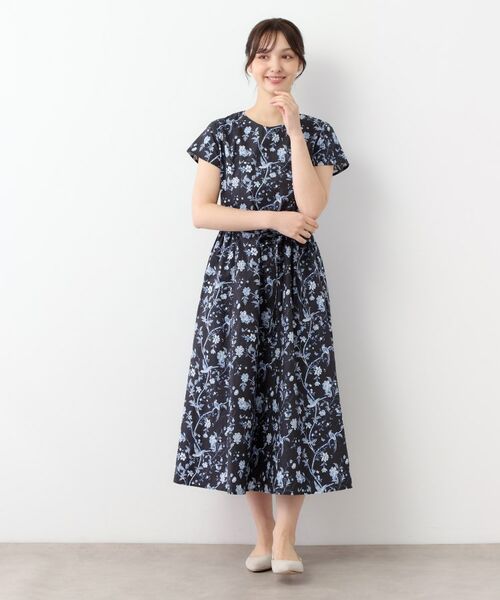 LAURA ASHLEY / ローラ アシュレイ ロング・マキシ丈ワンピース | 【WEB限定カラーあり/コットン100%】サマーパレス柄 タイプライターワンピース | 詳細10