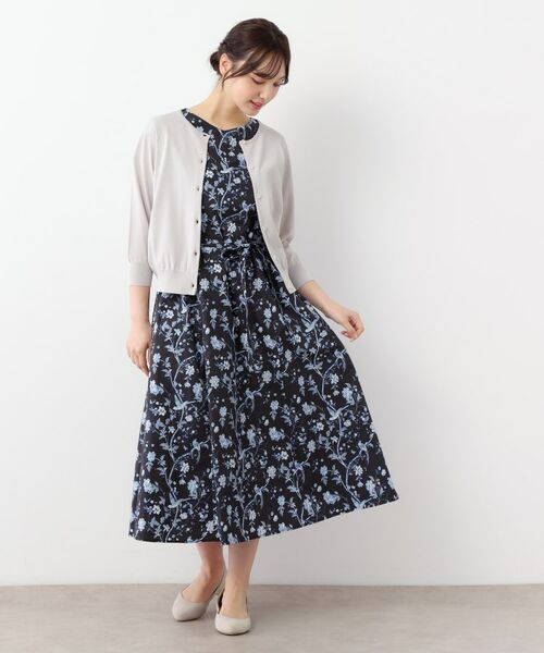 LAURA ASHLEY / ローラ アシュレイ ロング・マキシ丈ワンピース | 【WEB限定カラーあり/コットン100%】サマーパレス柄 タイプライターワンピース | 詳細11