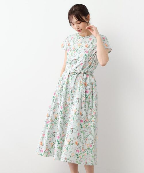LAURA ASHLEY / ローラ アシュレイ ロング・マキシ丈ワンピース | 【WEB限定カラーあり/コットン100%】サマーパレス柄 タイプライターワンピース | 詳細2