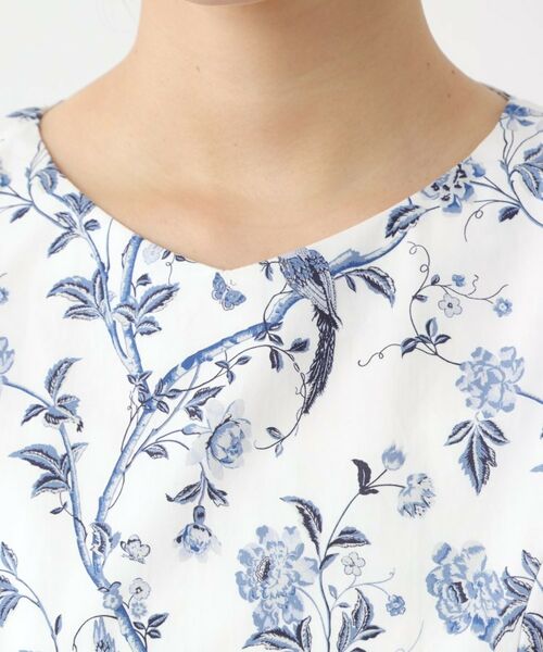 LAURA ASHLEY / ローラ アシュレイ ロング・マキシ丈ワンピース | 【WEB限定カラーあり/コットン100%】サマーパレス柄 タイプライターワンピース | 詳細20