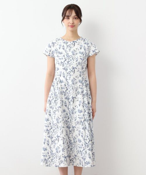 LAURA ASHLEY / ローラ アシュレイ ロング・マキシ丈ワンピース | 【WEB限定カラーあり/コットン100%】サマーパレス柄 タイプライターワンピース | 詳細24