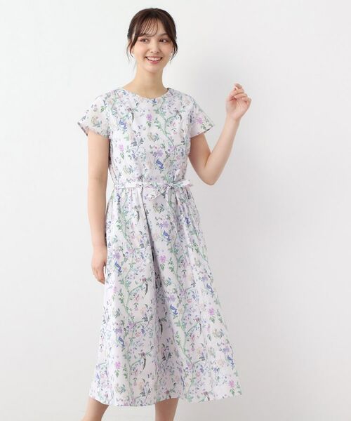 LAURA ASHLEY / ローラ アシュレイ ロング・マキシ丈ワンピース | 【WEB限定カラーあり/コットン100%】サマーパレス柄 タイプライターワンピース | 詳細6