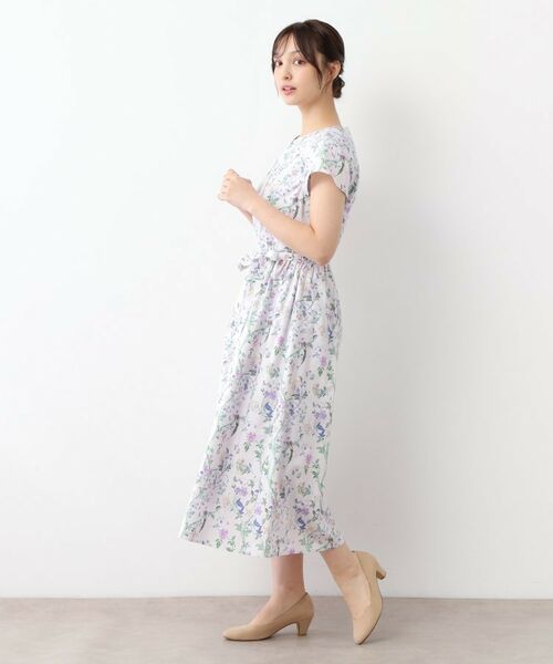 LAURA ASHLEY / ローラ アシュレイ ロング・マキシ丈ワンピース | 【WEB限定カラーあり/コットン100%】サマーパレス柄 タイプライターワンピース | 詳細7