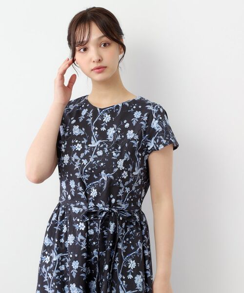 LAURA ASHLEY / ローラ アシュレイ ロング・マキシ丈ワンピース | 【WEB限定カラーあり/コットン100%】サマーパレス柄 タイプライターワンピース | 詳細9