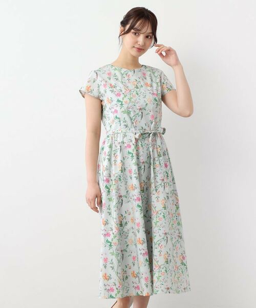 LAURA ASHLEY/ローラ アシュレイ 【WEB限定カラーあり/コットン100%】サマーパレス柄 タイプライターワンピース グリーン(125) 40(L) LAURA ASHLEY/ローラ アシュレイ 【WEB限定カラーあり/コットン100%】サマーパレス柄 タイプライターワンピース グリーン(125) 40(L)