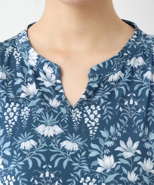 LAURA ASHLEY / ローラ アシュレイ ミニ丈・ひざ丈ワンピース | 【WEB限定／M～LL3サイズ／ジャージ素材】パルテール柄 ワンピース | 詳細15