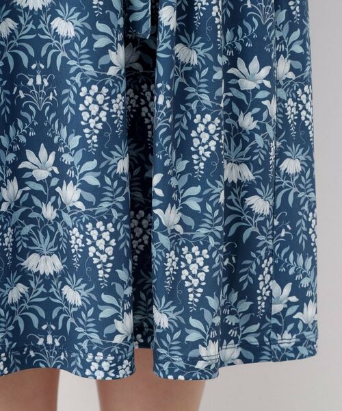 LAURA ASHLEY / ローラ アシュレイ ミニ丈・ひざ丈ワンピース | 【WEB限定／M～LL3サイズ／ジャージ素材】パルテール柄 ワンピース | 詳細18