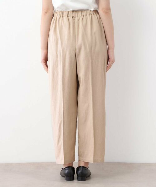 LAURA ASHLEY / ローラ アシュレイ パンツ | 【リネン混素材/タックあり】きれい見えトラウザー | 詳細11