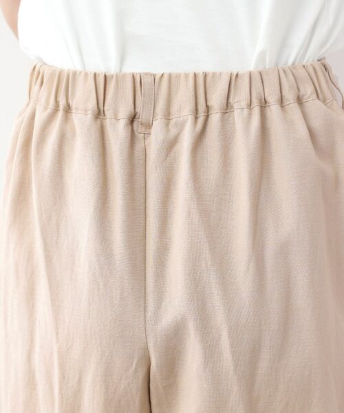 LAURA ASHLEY / ローラ アシュレイ パンツ | 【リネン混素材/タックあり】きれい見えトラウザー | 詳細13