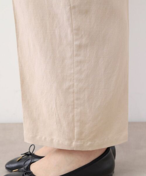 LAURA ASHLEY / ローラ アシュレイ パンツ | 【リネン混素材/タックあり】きれい見えトラウザー | 詳細14