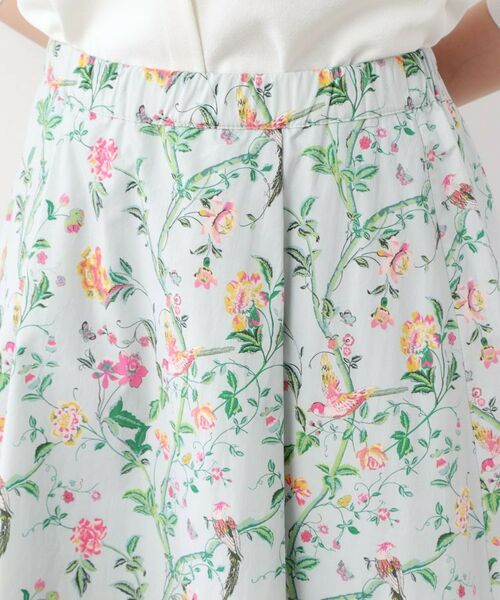 LAURA ASHLEY / ローラ アシュレイ ロング・マキシ丈スカート | 【コットン100％／ウエストゴム／タックあり】サマーパレス柄 タイプライタースカート | 詳細16