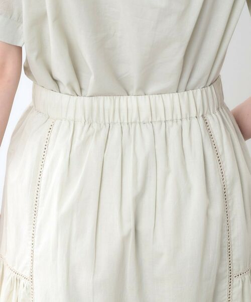 LAURA ASHLEY / ローラ アシュレイ ロング・マキシ丈スカート | 【ウエストゴム／SETUP可／100％／インド綿】 フリルスカート | 詳細13