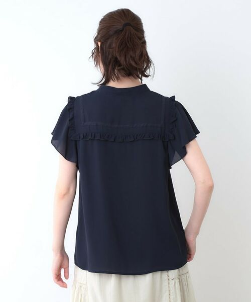 LAURA ASHLEY / ローラ アシュレイ シャツ・ブラウス | 【ミニフリル／比翼前立】 デザインブラウス | 詳細11