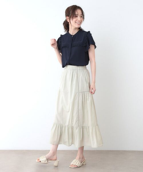 LAURA ASHLEY / ローラ アシュレイ シャツ・ブラウス | 【ミニフリル／比翼前立】 デザインブラウス | 詳細6