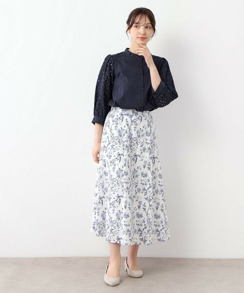 LAURA ASHLEY / ローラ アシュレイ シャツ・ブラウス | 【人気デザイン！コットン100％／袖レース／羽織りに使える】コットンブラウス | 詳細3