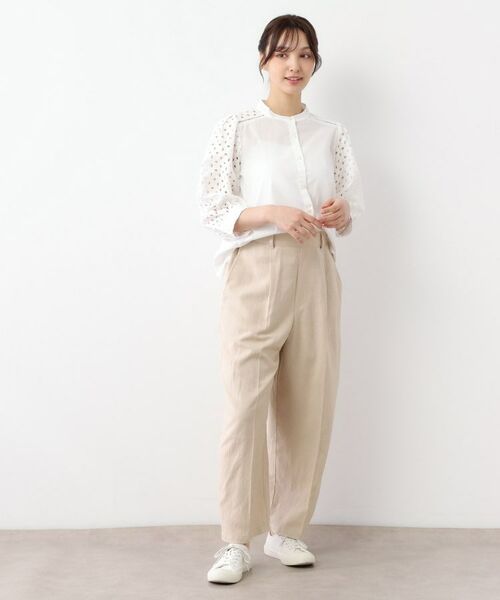 LAURA ASHLEY / ローラ アシュレイ シャツ・ブラウス | 【人気デザイン！コットン100％／袖レース／羽織りに使える】コットンブラウス | 詳細6